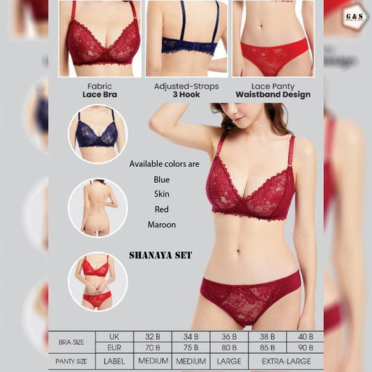 High Quality Non-Padded Bridal Lace Sets