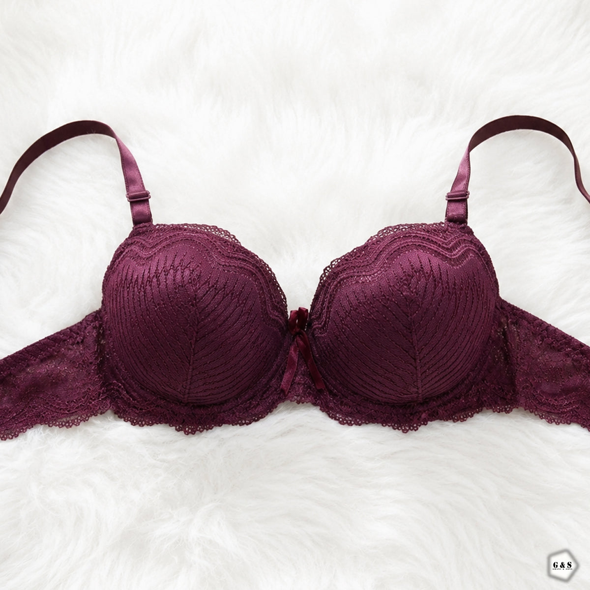 Lace Design Pack Of 3 Double Padded Pushup Wired Bras