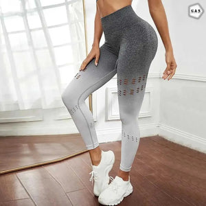 High Waist Seamless Mesh Hole Butt Lifter Gym/Yoga Legging