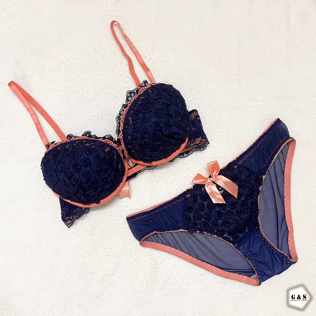 Beautiful Pack Of 2 Front Open Bra & Panty Sets