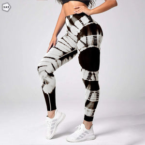 High Waist Black/White Seamless Butt Lifter Gym/Yoga Legging
