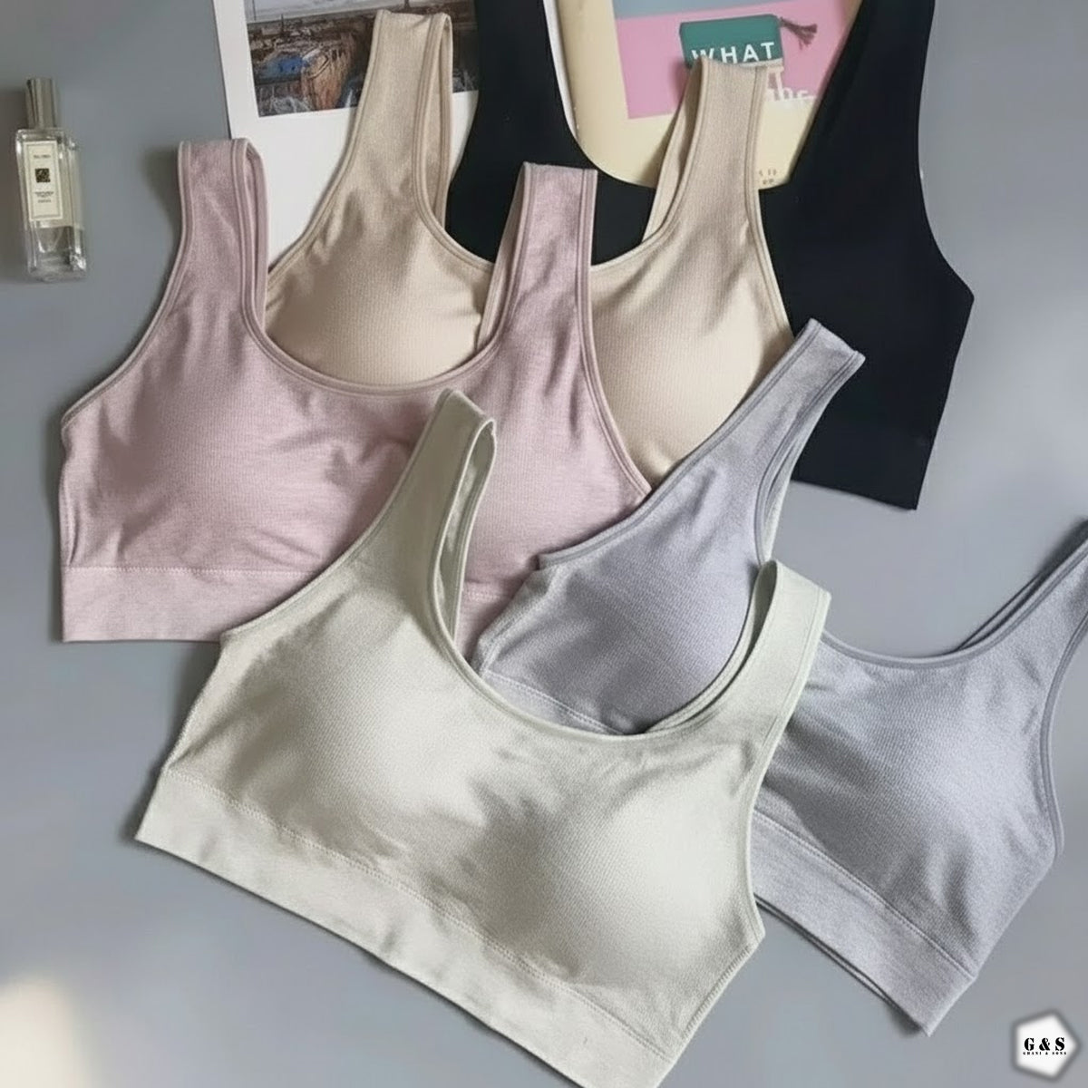 Girls Imported Pack Of 3 Soft Casual/Sports Bralette
