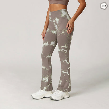 Premium Quality Seamless Printed Flared Gym/Yoga Legging