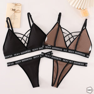 Pack Of 3 Bralette With Stylish T-Panty