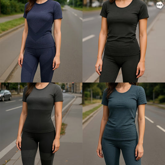 Ladies Imported Compression Gym/Yoga Set With Butt Lifter Legging