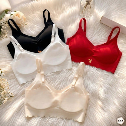 Pack Of 3 High Quality Seamless Adjustable Straps Padded Bralette