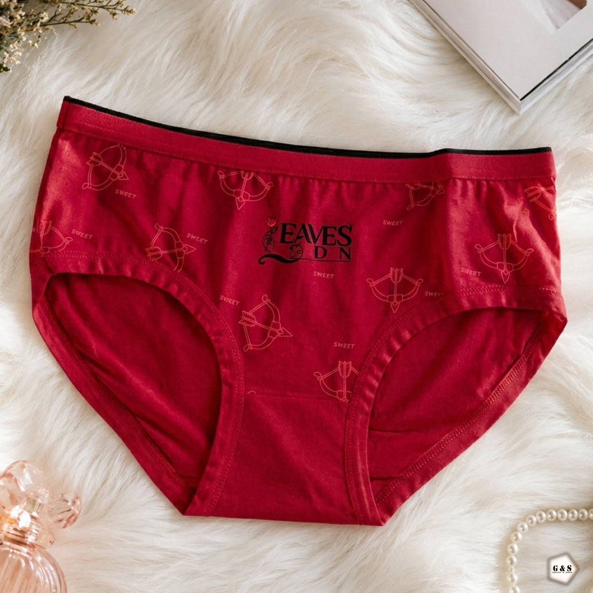 Pack Of 5 New Soft Cotton Jersey Panties With Elastic Waist Band