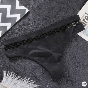 Pack Of 5 Mesh Hole Design G-String Panties