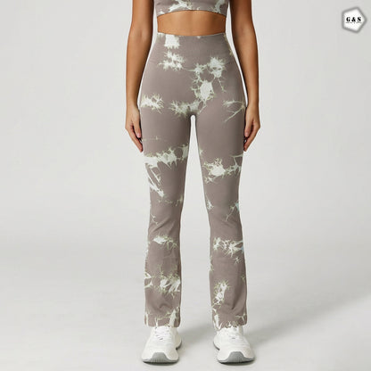 Premium Quality Seamless Printed Flared Gym/Yoga Legging