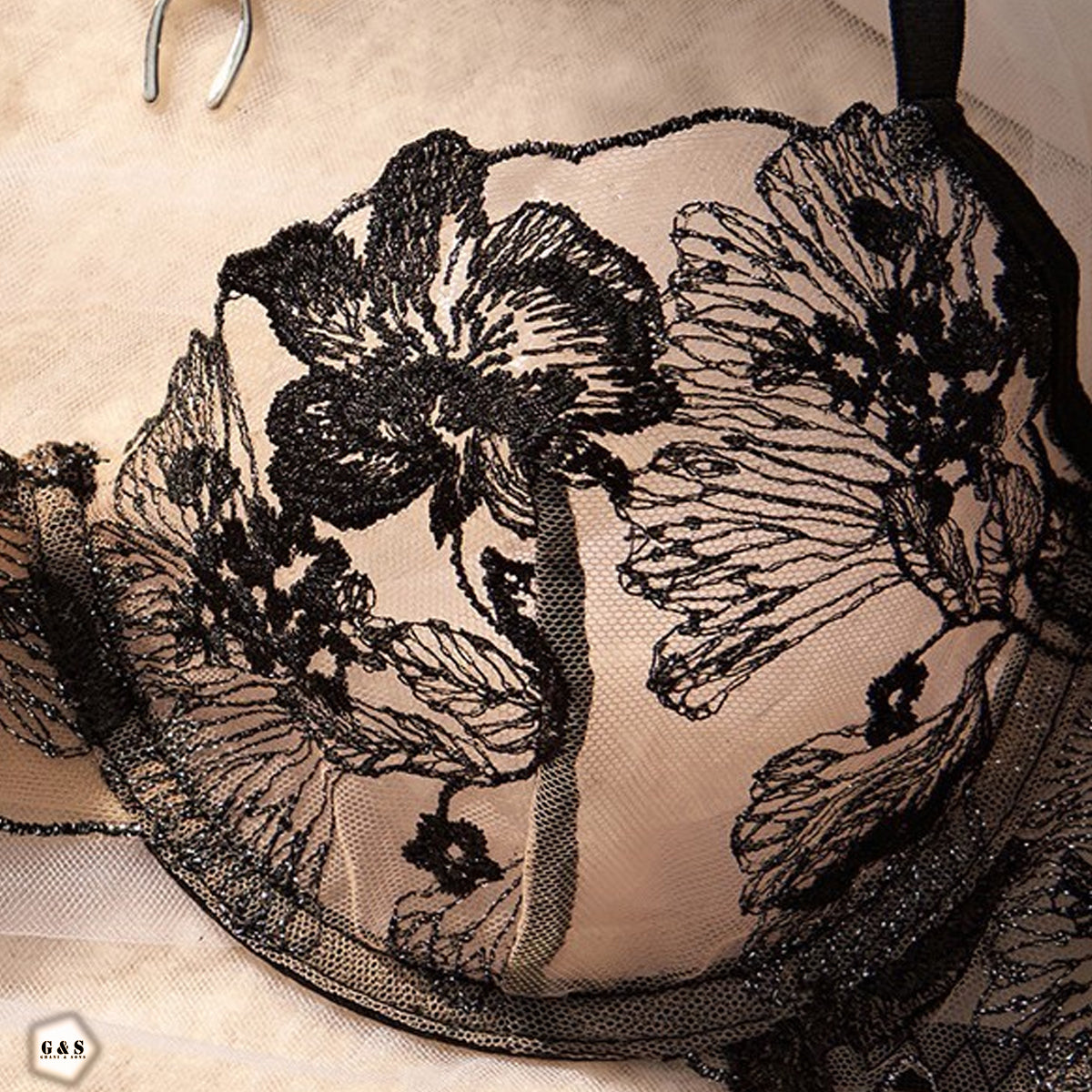 High Quality Black Non-Wired Non- Padded Pushup Bra & Panty Set