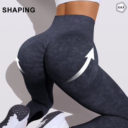 High Waist Seamless Charcoal Black Butt Lifter Gym/Yoga Legging