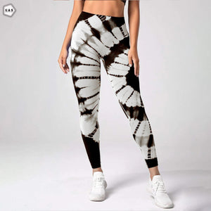 High Waist Black/White Seamless Butt Lifter Gym/Yoga Legging