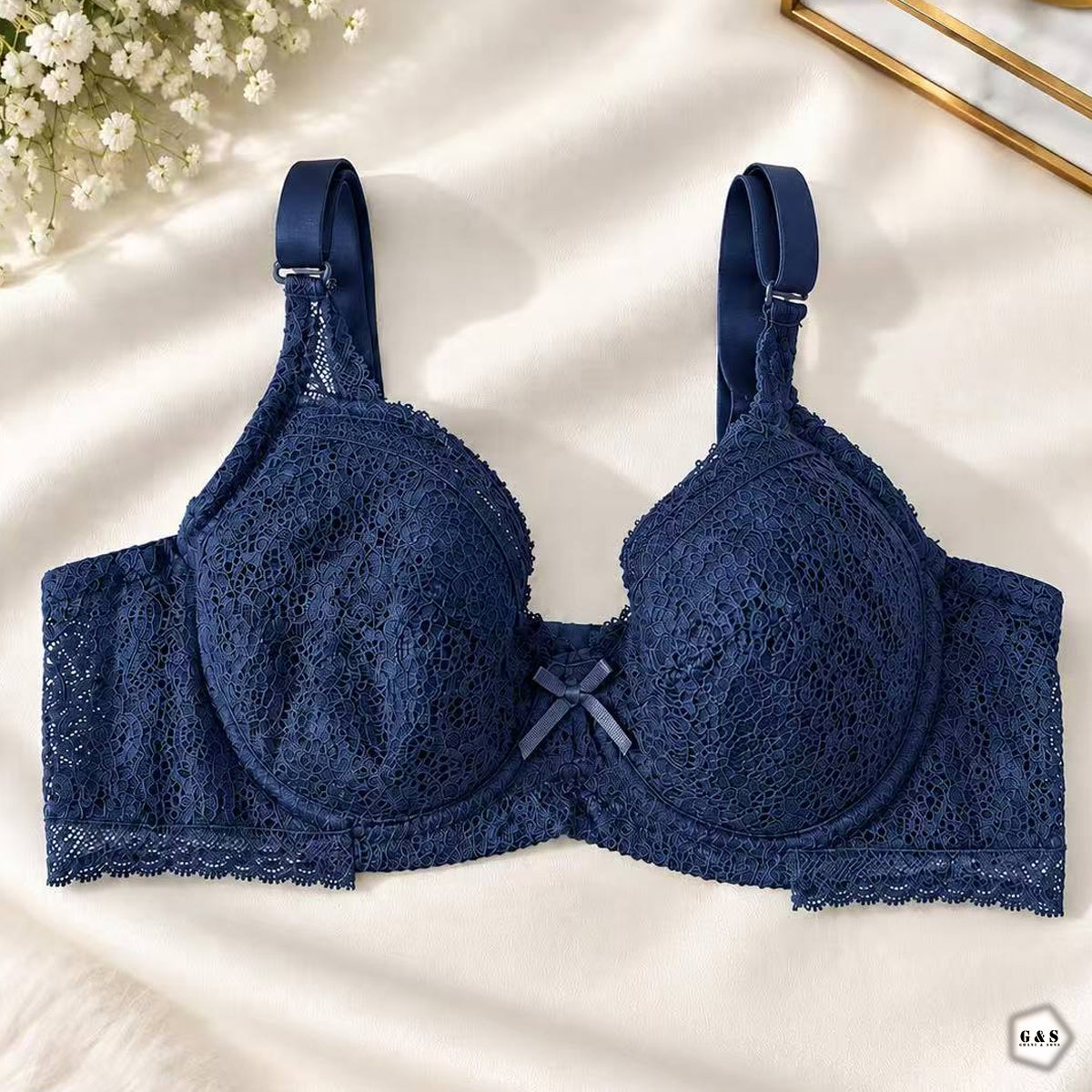 High Quality Wired Lace Pack Of 2 Non-Padded Pushup Bras