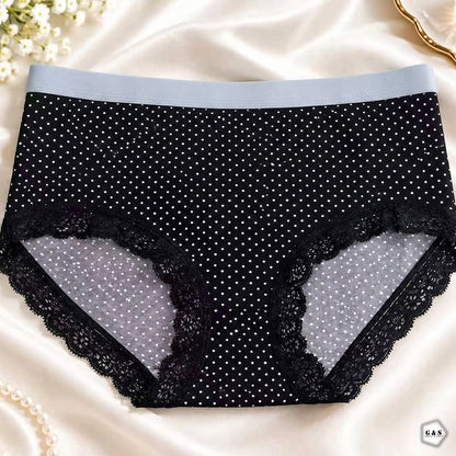 Girls Imported Pack Of 5 Cotton Lace Panties