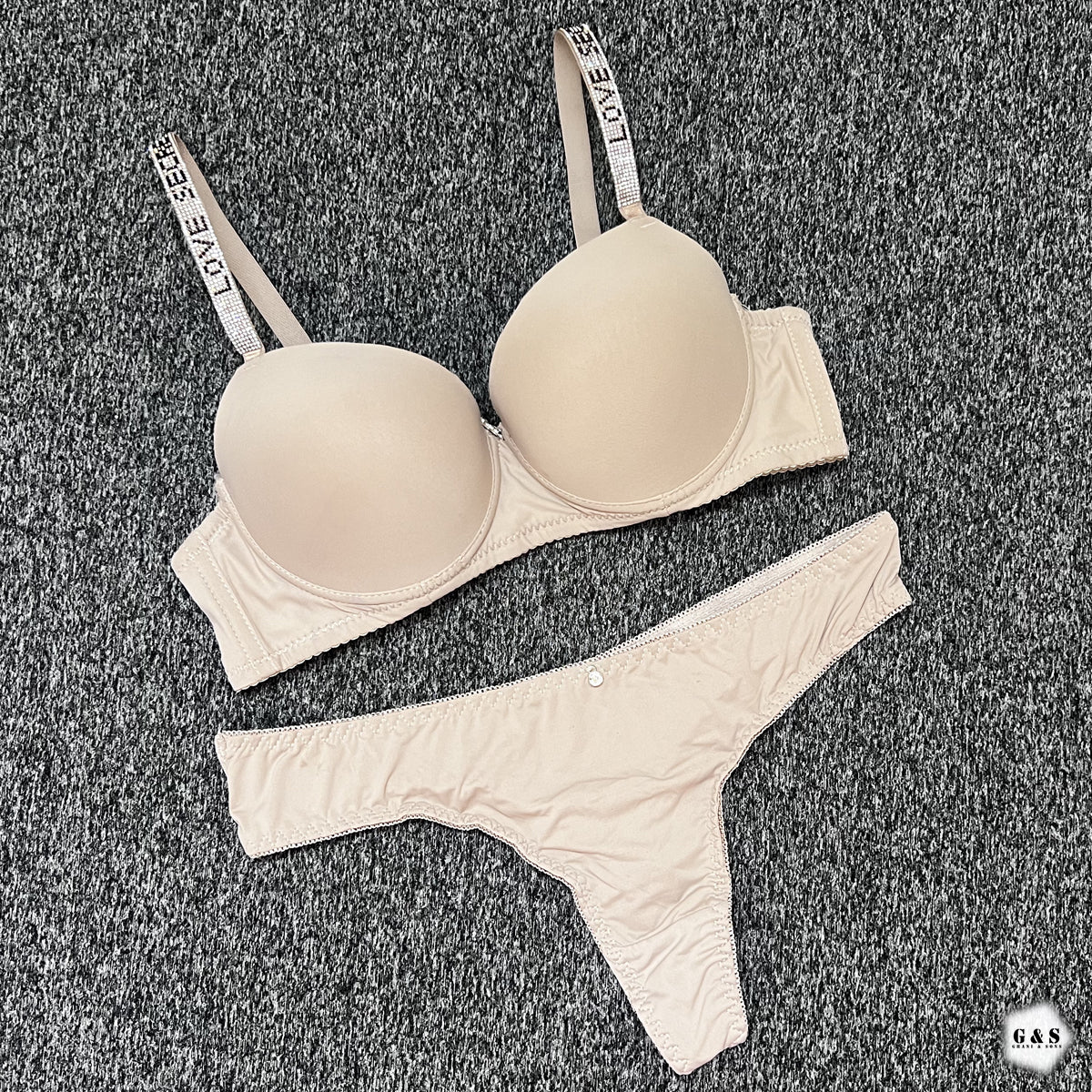 Pack Of 2 Double Padded Wired Pushup Bra With T-Panty Sets