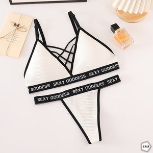 Pack Of 3 Bralette With Stylish T-Panty