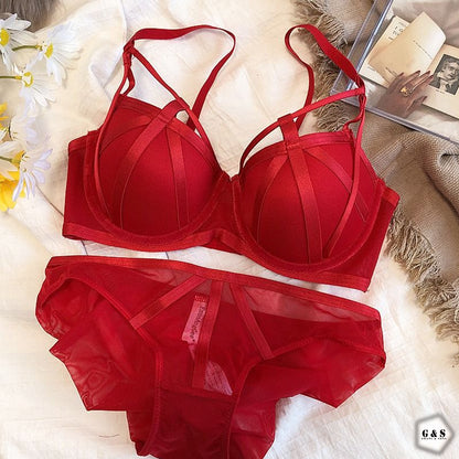 Pack Of 2 Wired Pushup Bra & Panty Sets