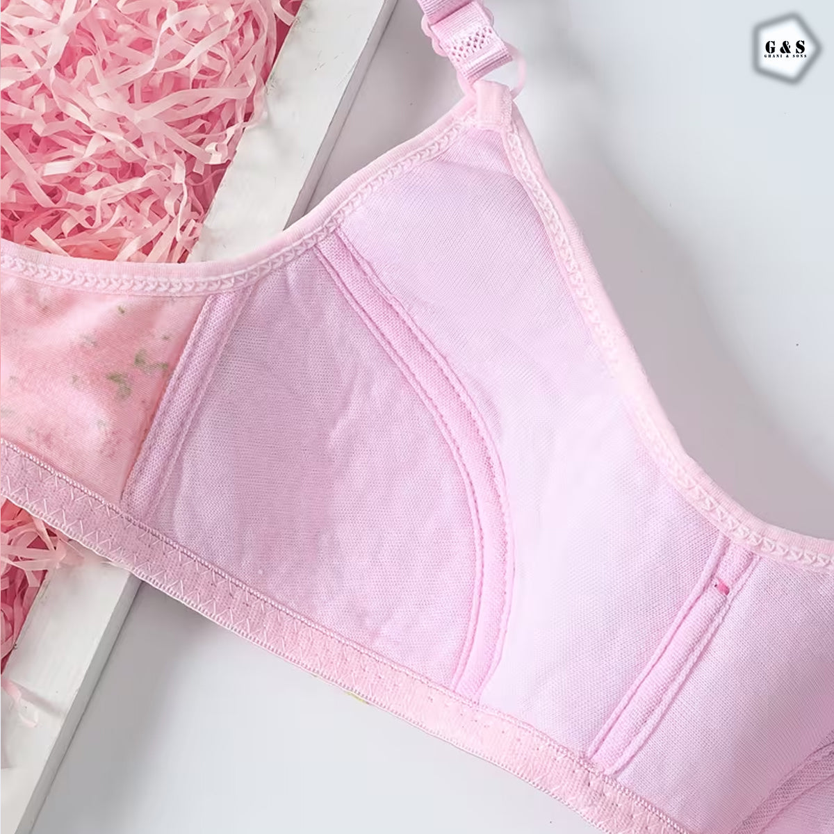 Zero Size Flower Printed Pack Of 3 Back Hook Design With Adjustable Straps Bralette