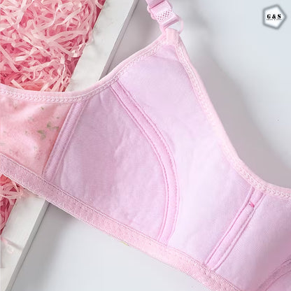 Zero Size Flower Printed Pack Of 3 Back Hook Design With Adjustable Straps Bralette