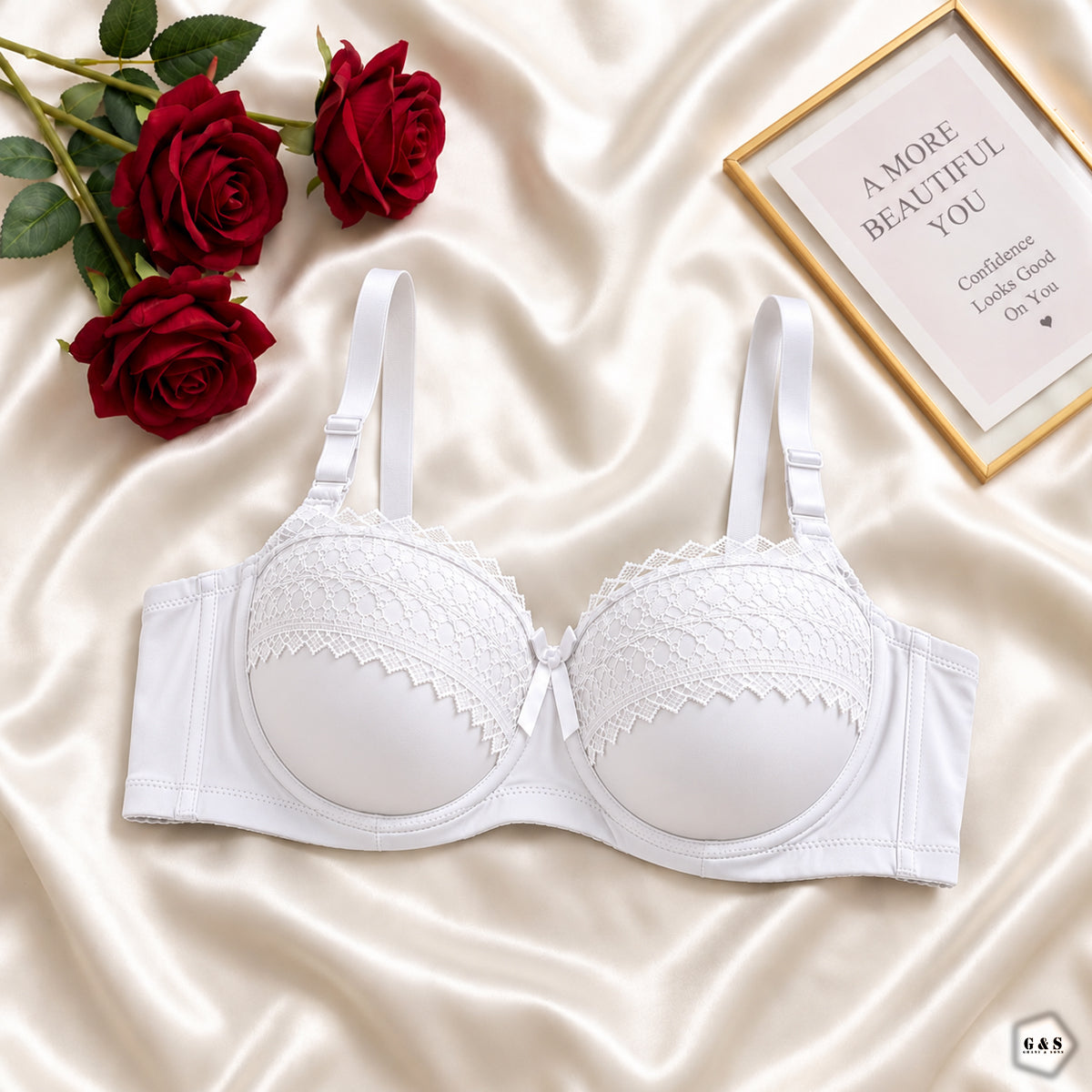 Pack Of 3 Full Cup Rounded Shape Light Padded Wired Bras
