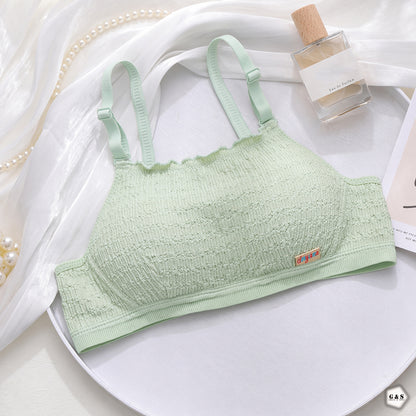 Pack Of 3 Pure Cotton Non-Wired Single Padded Small Cup Bras