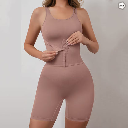 High Quality Front Open Full Body Shaper With Corset Belt