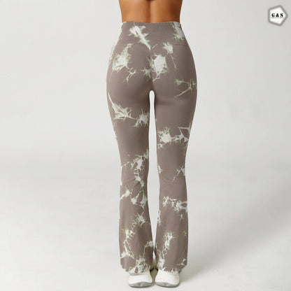 Premium Quality Seamless Printed Flared Gym/Yoga Legging