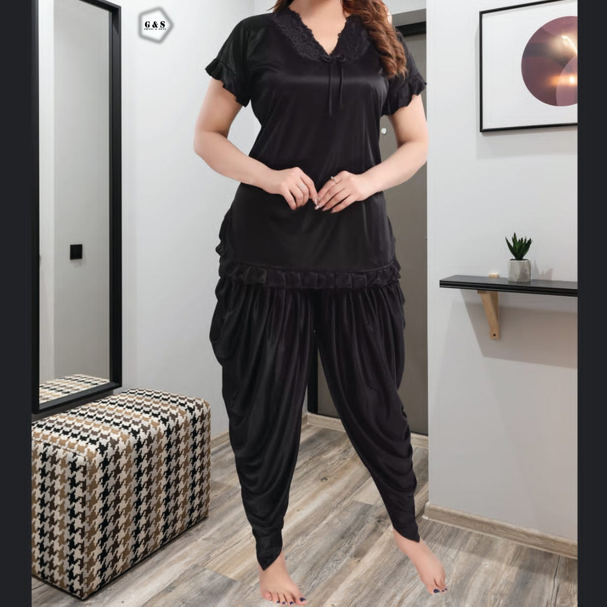 New Patiala Style Silk Pajama Suit