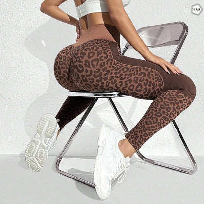 Cheetah Print Design Seamless Butt Lifter Gym/Yoga Legging