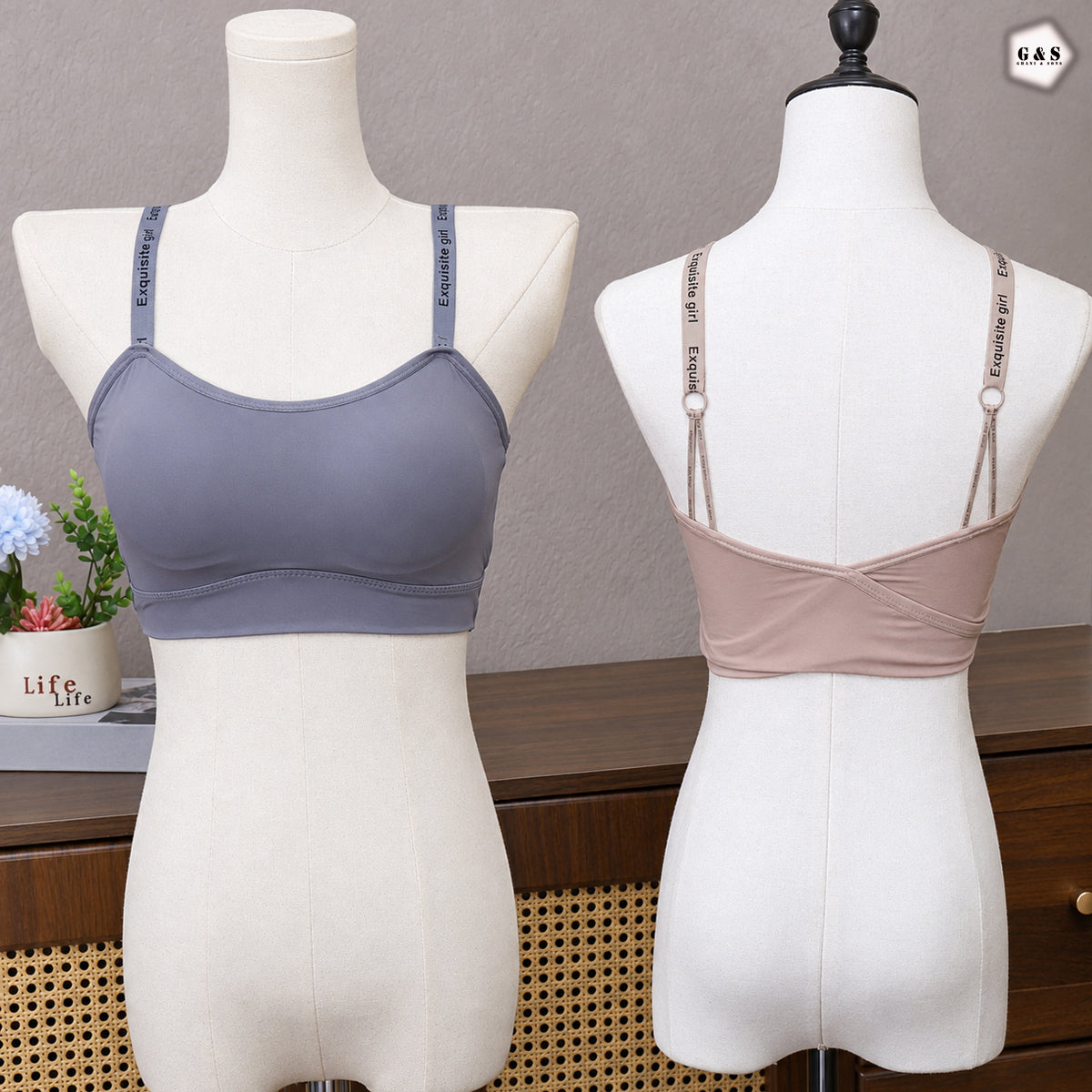 Pack Of 3 Ice-Silk Padded Sports/Casual Bralette