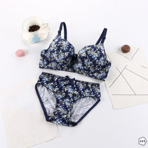 Pack Of 2 Floral Printed Wired Bra & Panty Sets