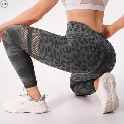Grey Camouflage Design Seamless Butt Lifter Gym/Yoga Legging