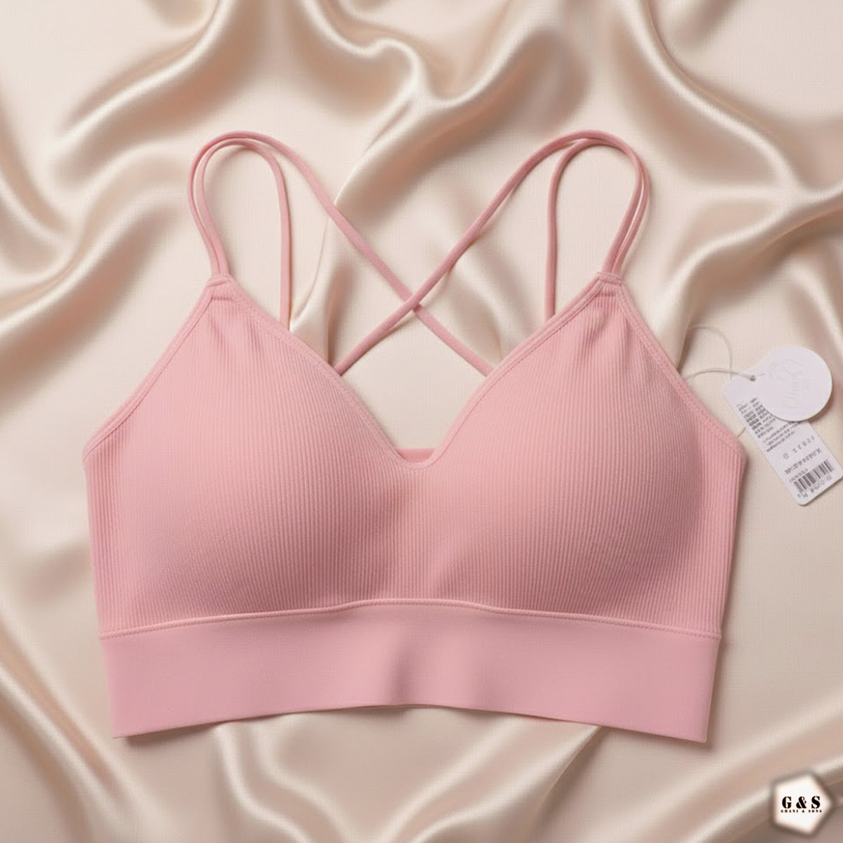 New Design Pack Of 3 Fix Pads Back Cross Casual/Sports Bralette