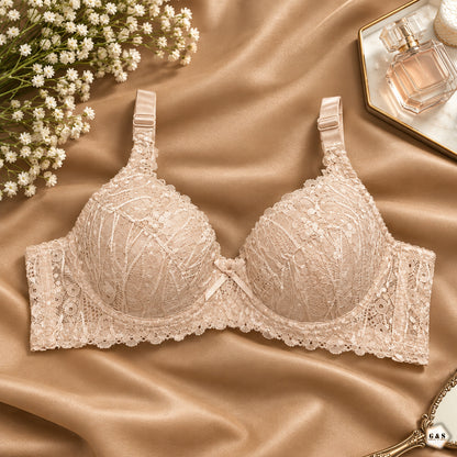 High Quality Wired Lace Pack Of 2 Non-Padded Pushup Bras