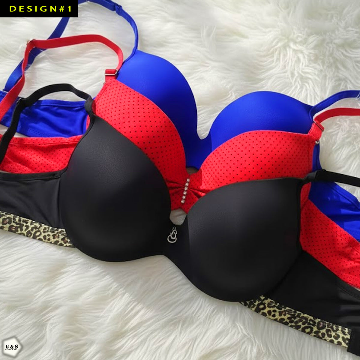 Ladies Imported 34A-B Size Pushup Single Padded Wired Bras