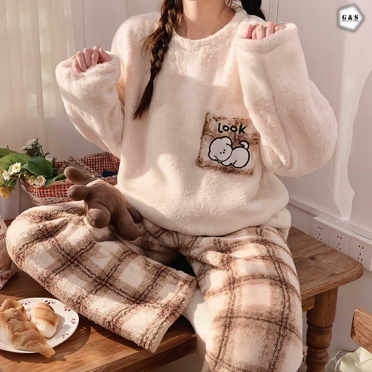 Ladies Imported Winter Flannel Suit