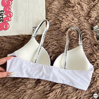 Pack Of 2 Half Cup Design Single Padded Non-Wired Front Open Pushup Bras