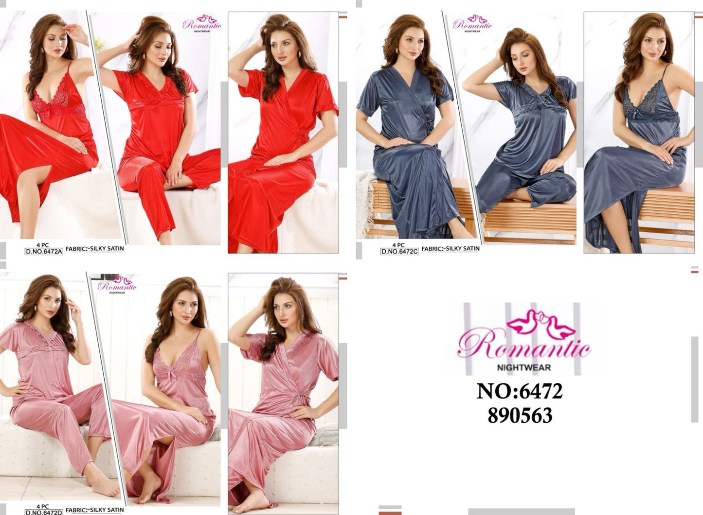 High Quality Silk Bridal Nighties