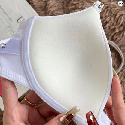 Pack Of 2 Half Cup Design Single Padded Non-Wired Front Open Pushup Bras