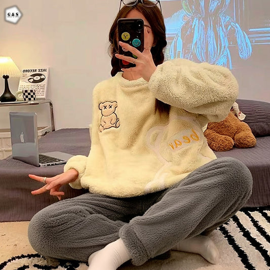 Ladies Imported Winter Flannel Suit