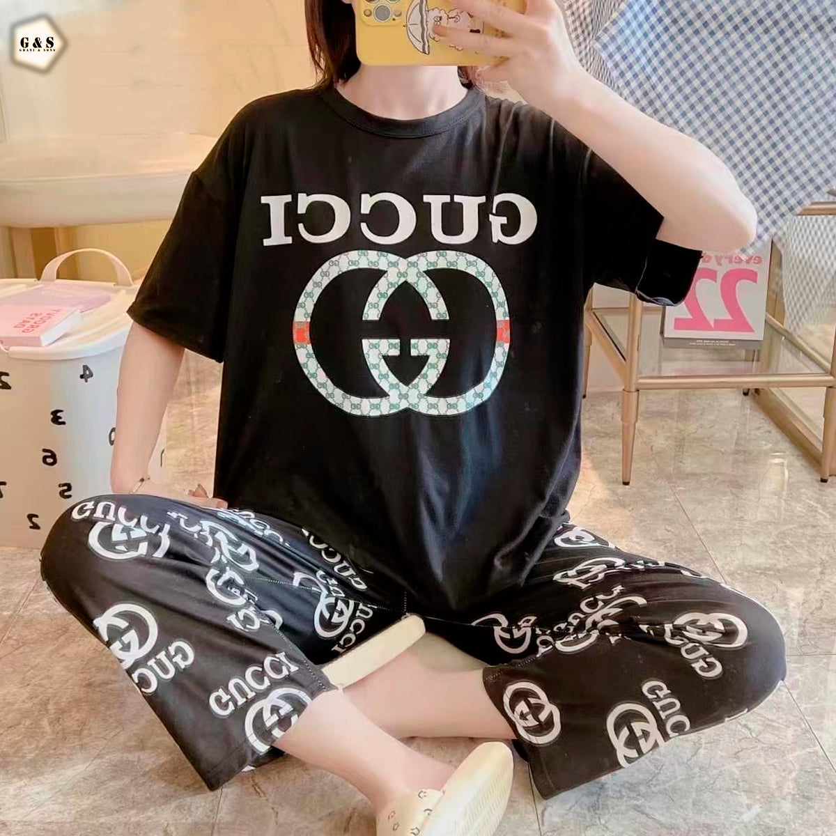 Ladies Imported 2 Piece Pajama Suit