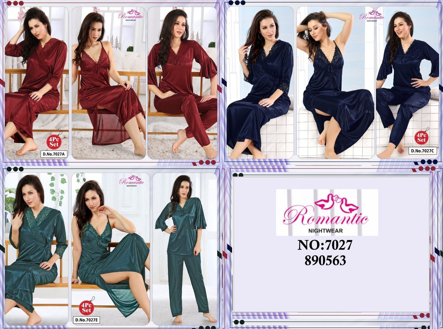 High Quality Silk Bridal Nighties