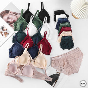High Quality Pack of 2 Lace Design Bra & Panty Sets