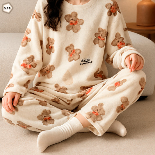 Ladies Imported Winter Flannel Suit