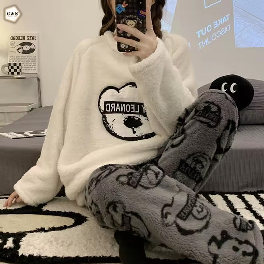 Ladies Imported Winter Flannel Suit