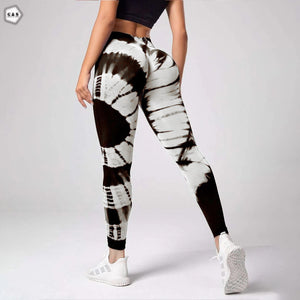 High Waist Black/White Seamless Butt Lifter Gym/Yoga Legging