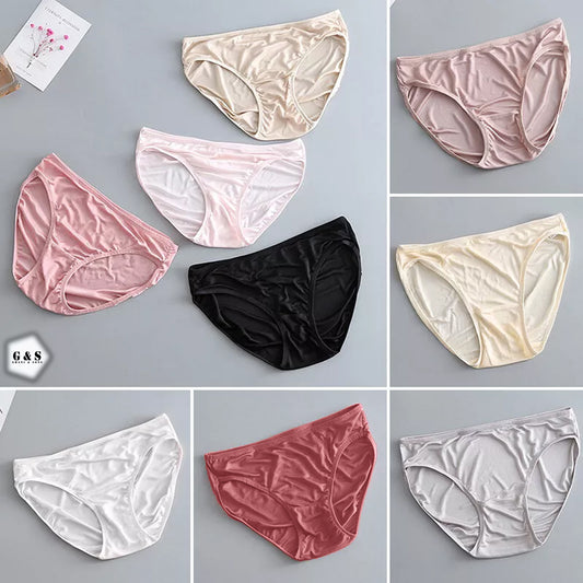 Pack Of 5 High Quality Low Waist Summer Friendly Malai-Jersey Panties