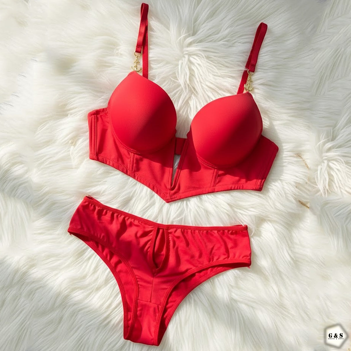 Pack Of 2 Single Padded Wired Pushup Bra & Panty Sets