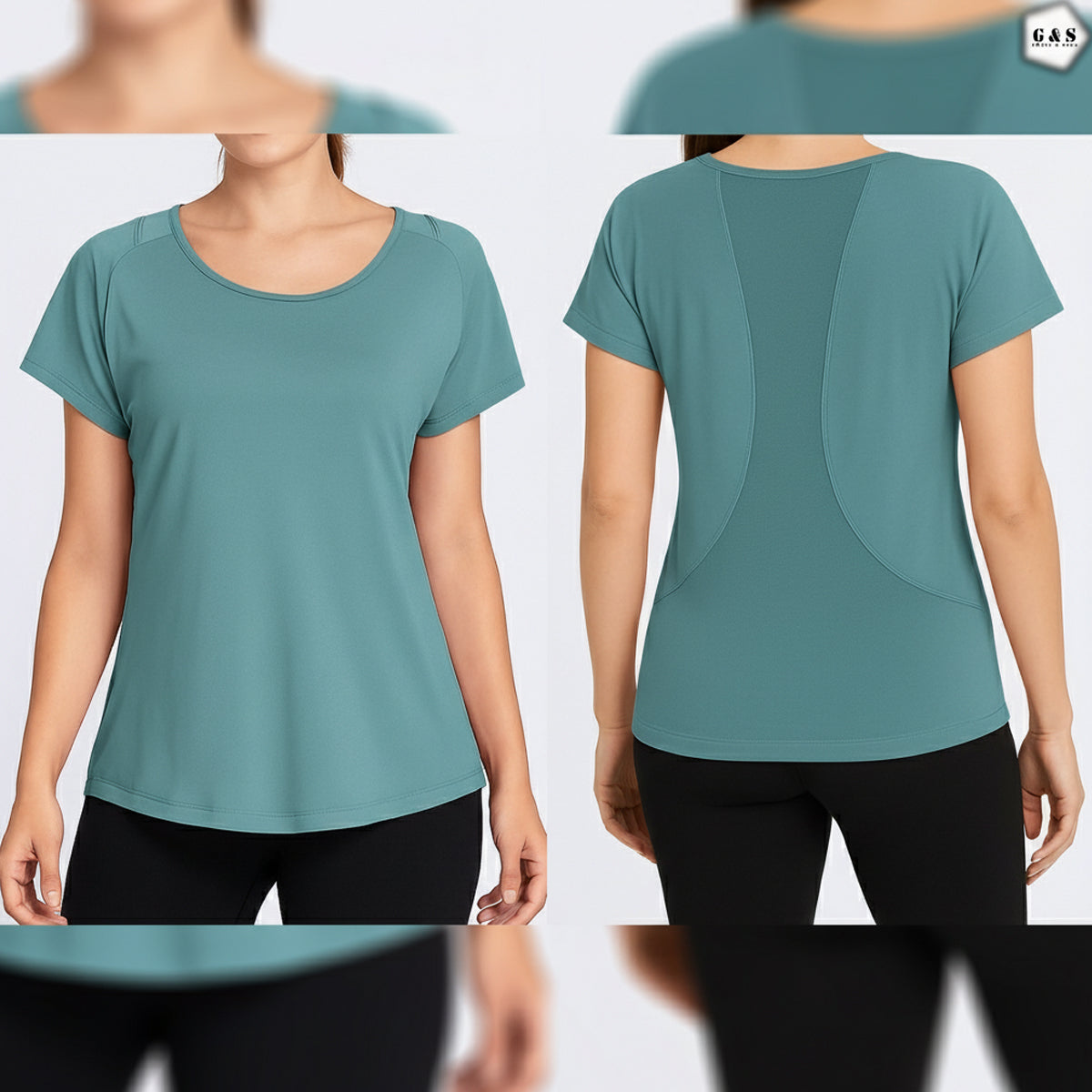 Ladies Imported High Quality Dry Fit Gym/Yoga Wear Shirts
