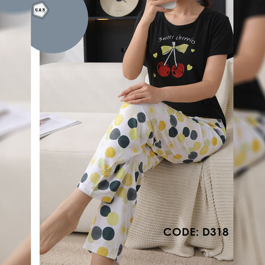 High Quality Cotton Malai Plus Size Pajama Suits